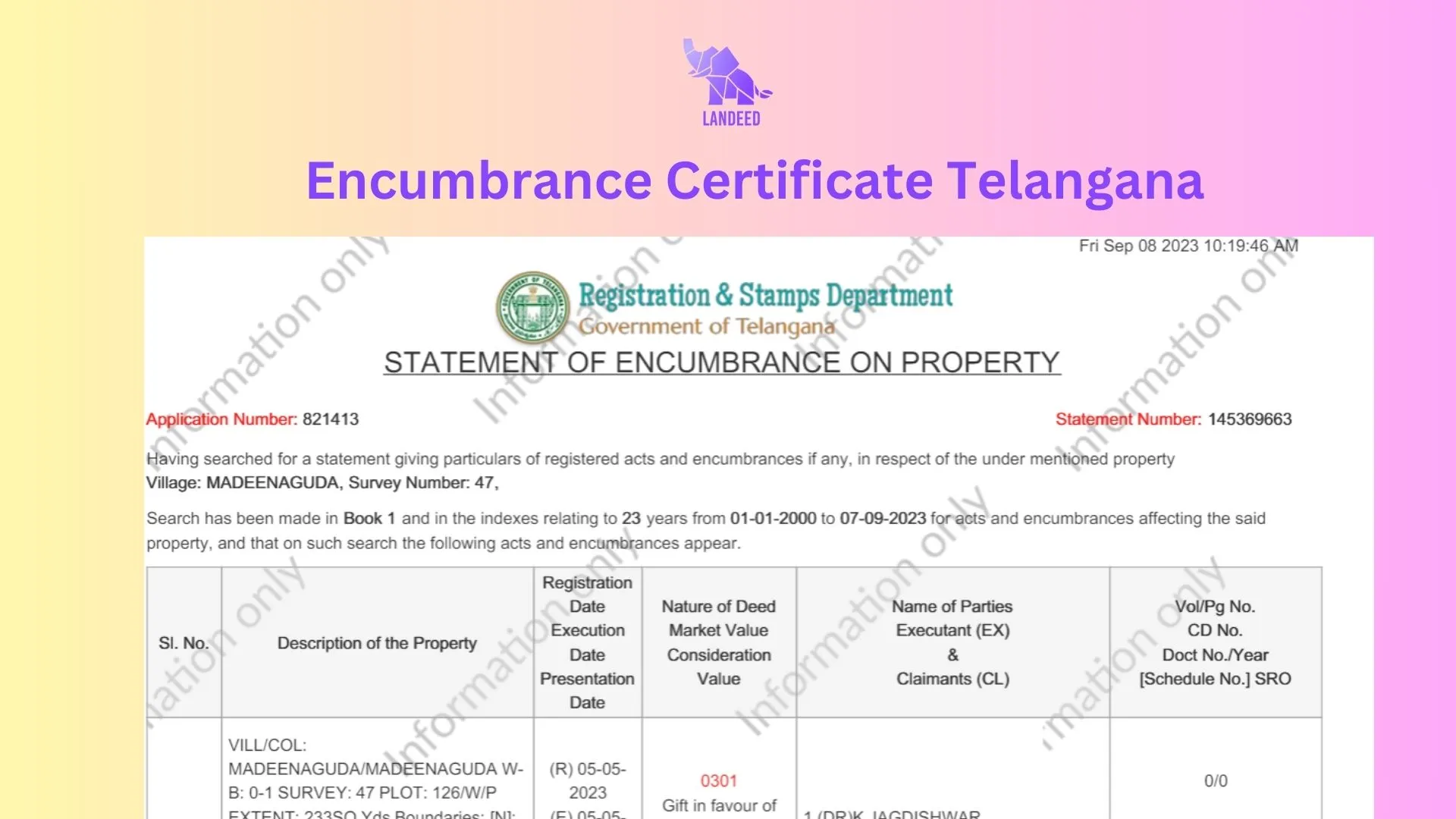 Encumbrance Certificate (EC) in Telangana A Detailed Guide Landeed